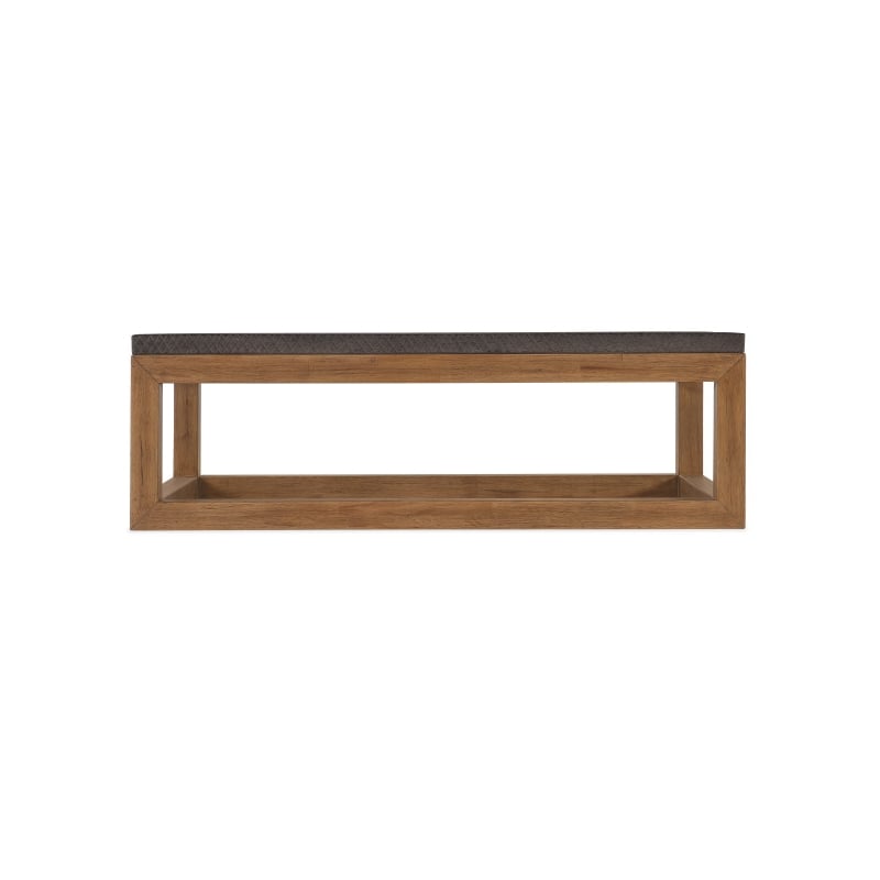 Hooker Furniture Big Sky Wood and Resin Cocktail Table in Brown