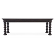 Hooker Furniture Big Sky Wood Turned Leg Cocktail Table in Black