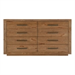 Hooker Furniture Big Sky Wood Eight Drawer Dresser in Brown Finish
