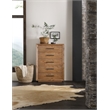Hooker Furniture Big Sky Veneers and Solid Wood Five Drawer Chest in Brown