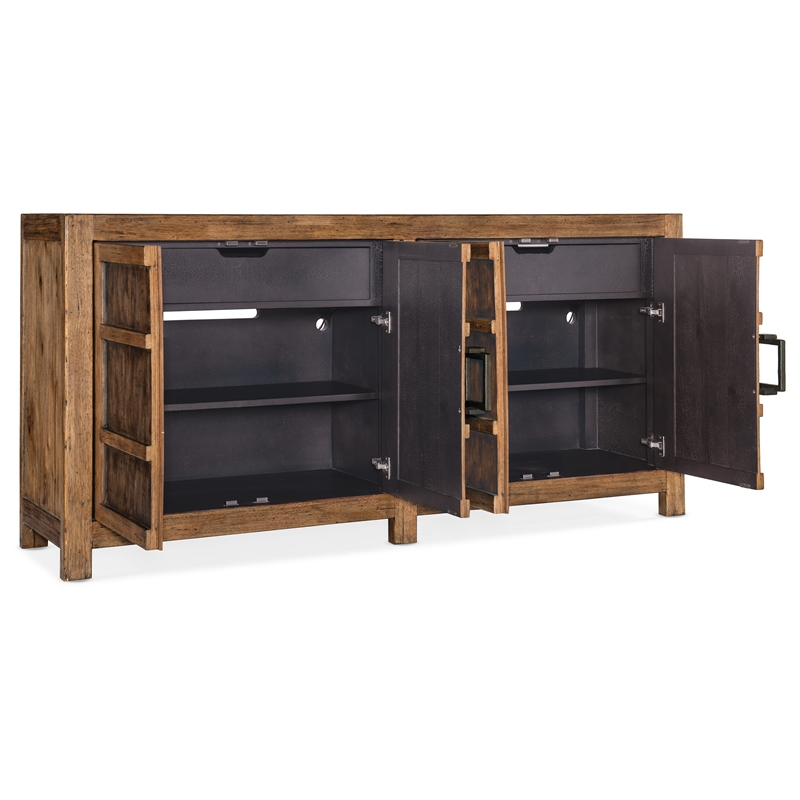 Hooker Furniture Big Sky Veneers and Solid Wood Buffet in Brown