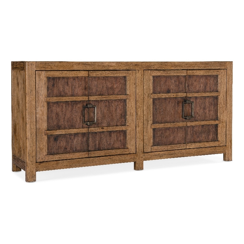 Hooker Furniture Big Sky Veneers and Solid Wood Buffet in Brown