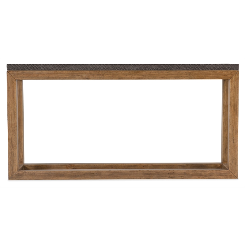 Hooker Furniture Big Sky Wood and Resin Sofa Table in Brown Finish