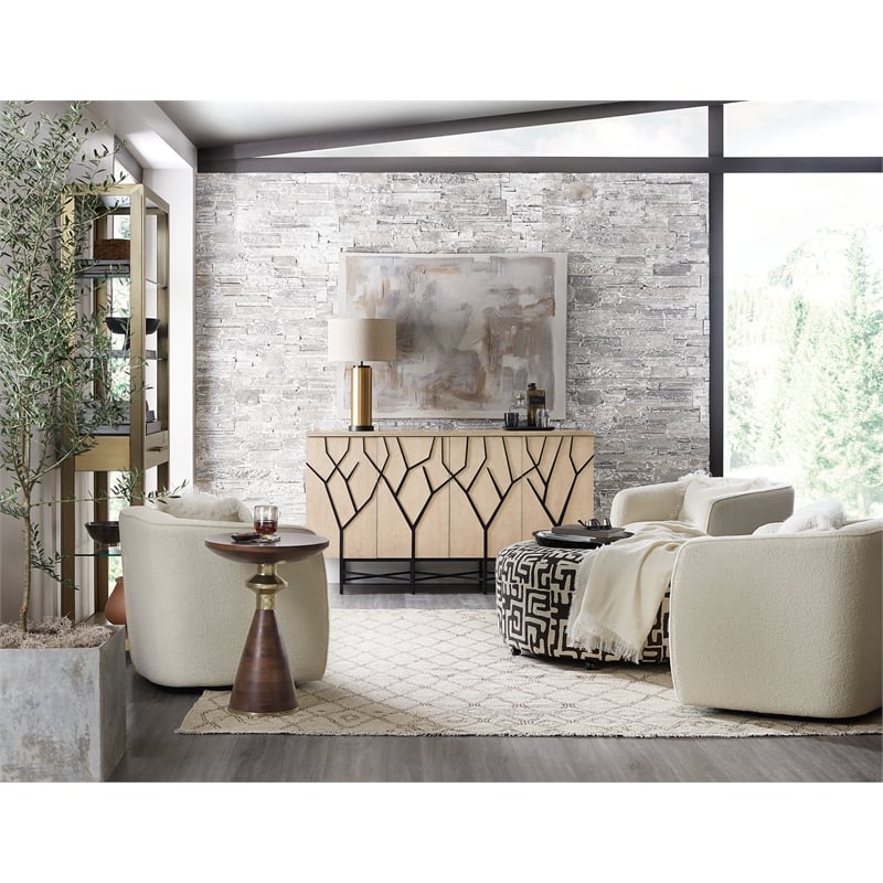 Melange Branched Four Door Entertainment Credenza