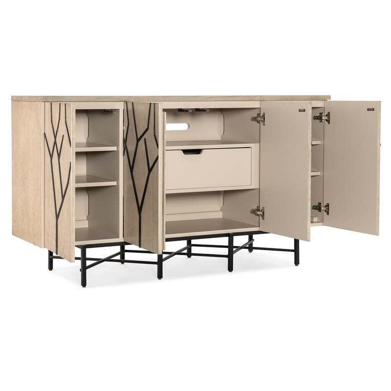 Melange Branched Four Door Entertainment Credenza