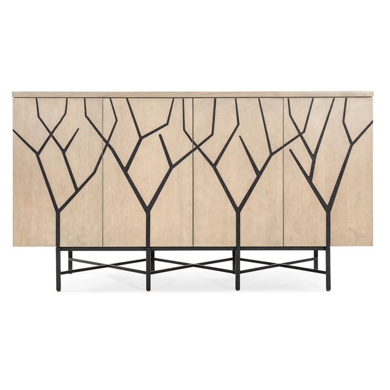 Melange Branched Four Door Entertainment Credenza