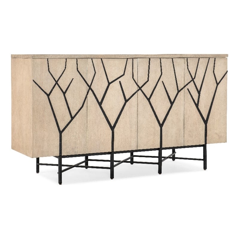 Melange Branched Four Door Entertainment Credenza