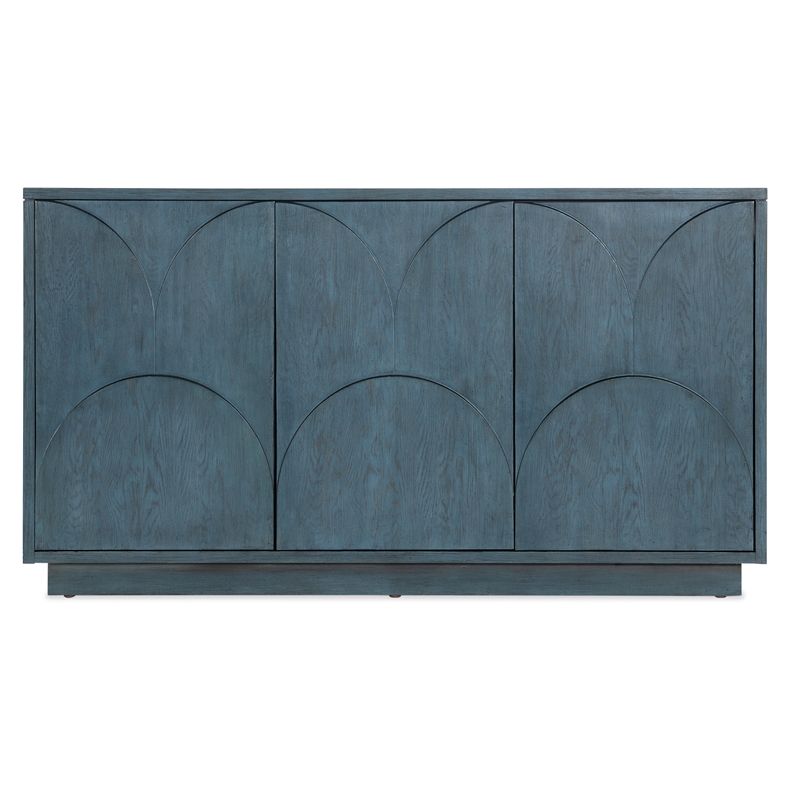 Melange Round Valley Three Door Entertainment Credenza