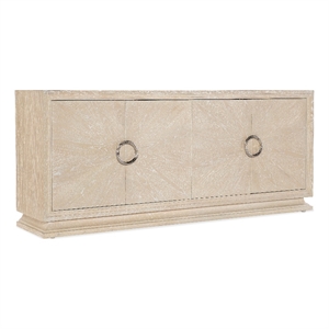 nouveau chic entertainment console in natural wood finish by hooker furniture