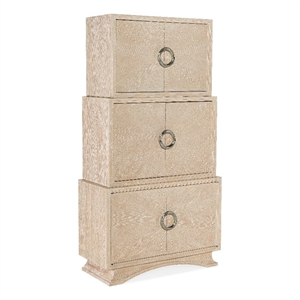 nouveau chic bar cabinet in natural wood finish by hooker furniture