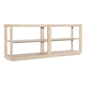 Nouveau Chic Open Shelf Console Table in Natural Wood Finish by Hooker Furniture