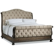 Hooker Furniture Rhapsody King Tufted Fabric Upholstered Bed in Beige