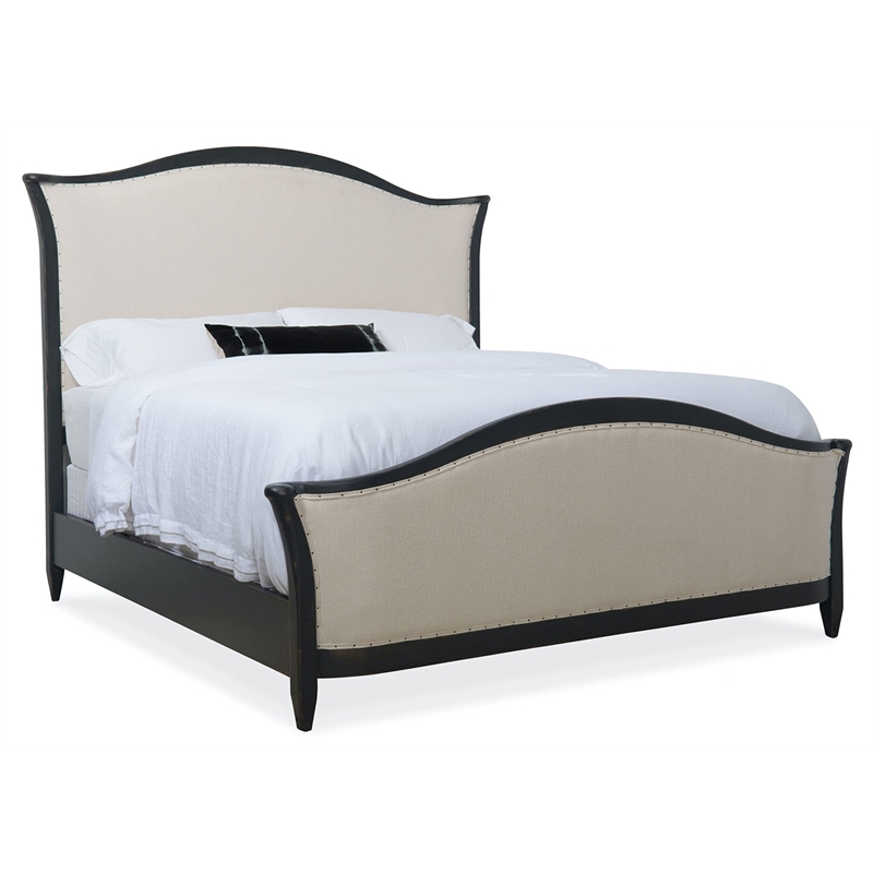 Hooker Furniture Ciao Bella King Upholstered Bed- Speckled Gray