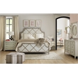 Hooker Furniture Sanctuary Diamont King Panel Bed in Brown Wood