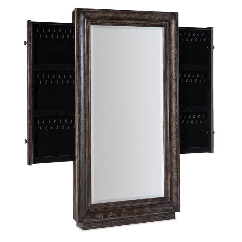 Hooker Furniture Traditions Floor Mirror w/hidden jewelry storage