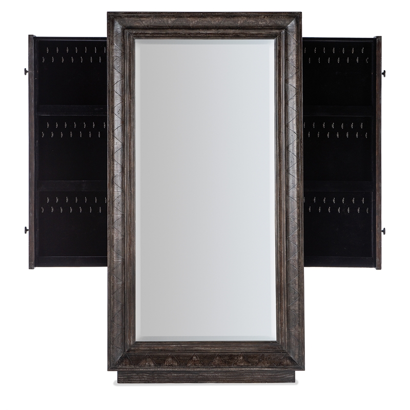 Hooker Furniture Traditions Floor Mirror w/hidden jewelry storage