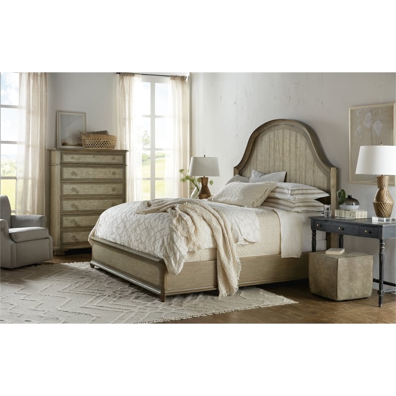 Hooker Furniture Alfresco Lauro King Panel Bed with Metal