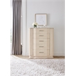 Hooker Furniture Nouveau Chic 5-Drawers Wood Bedroom Chest in Sandstone