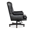 Charleston Leather Executive Swivel Tilt Chair in Black by Hooker Furniture