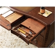Hooker Furniture Charleston Executive Wood Desk in Maraschino Cherry Brown