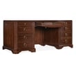 Hooker Furniture Charleston Executive Wood Desk in Maraschino Cherry Brown