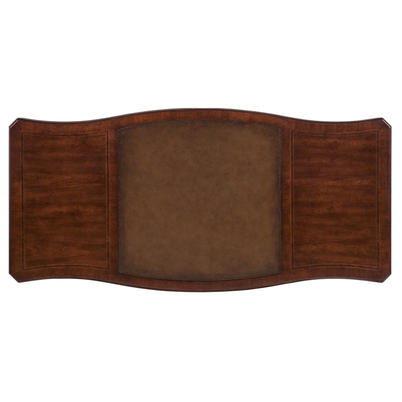 Hooker Furniture Charleston Executive Wood Desk in Maraschino Cherry Brown