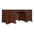 Hooker Furniture Charleston Executive Wood Desk in Maraschino Cherry Brown