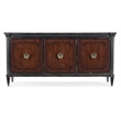 Charleston Wood Entertainment Console in Black Cherry by Hooker Furniture