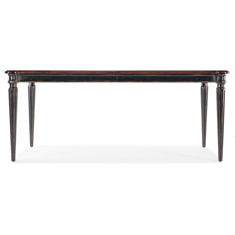 Hooker Furniture Charleston Rectangle Wood Dining Table in Black Cherry
