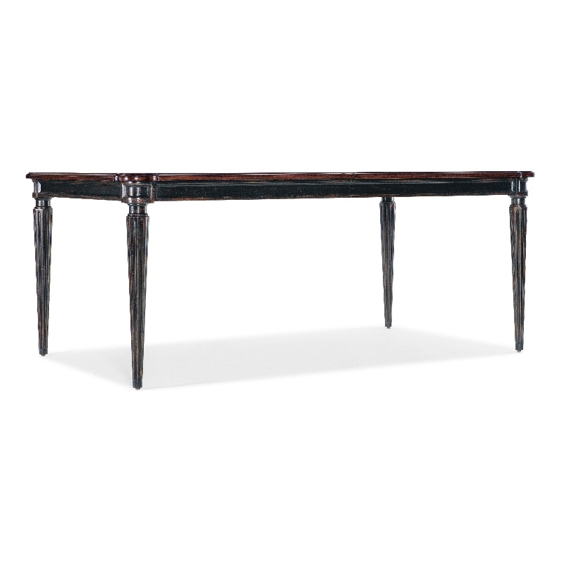 Hooker Furniture Charleston Rectangle Wood Dining Table in Black Cherry