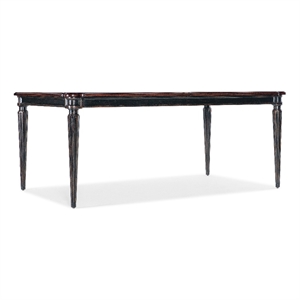 Hooker Furniture Charleston Rectangle Wood Dining Table in Black Cherry