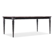 Hooker Furniture Charleston Rectangle Wood Dining Table in Black Cherry