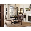 Hooker Furniture Charleston Round Wood Dining Table in Black Cherry