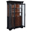 Hooker Furniture Charleston Glass-Door Display Cabinet in Black Cherry