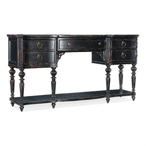 Hooker Furniture Charleston 5-Drawer Wood Server in Black Cherry