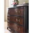Hooker Furniture Charleston 3-Drawer Wood Accent Chest in Black Cherry