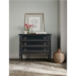 Hooker Furniture Charleston 3-Drawer Wood Chest in Black Cherry