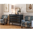 Hooker Furniture Charleston 3-Drawer Wood Chest in Black Cherry
