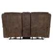 Hooker Furniture Leather Power Loveseat with Power Headrest in Brown