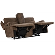 Hooker Furniture Leather Power Loveseat with Power Headrest in Brown