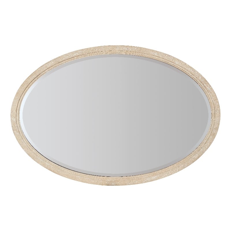 Nouveau Chic Wood-Framed Oval Mirror in Natural by Hooker Furniture