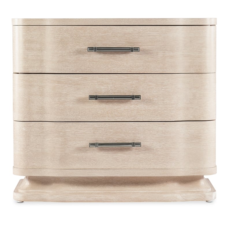 Nouveau Chic Wood Three Drawer Nightstand in Natural by Hooker Furniture