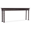 Big Sky Turned Leg Wood Sofa Table in Charred Timber Brown by Hooker Furniture