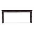 Big Sky Turned Leg Wood Sofa Table in Charred Timber Brown by Hooker Furniture