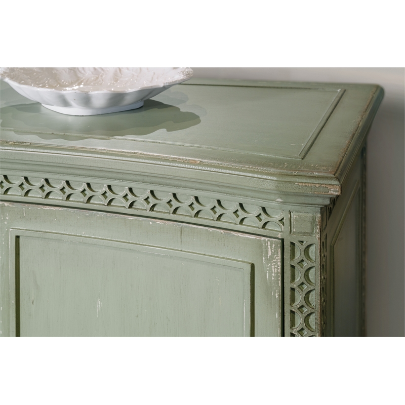 Charleston Two-Door Wood Accent Chest in Verdigris Green by Hooker Furniture