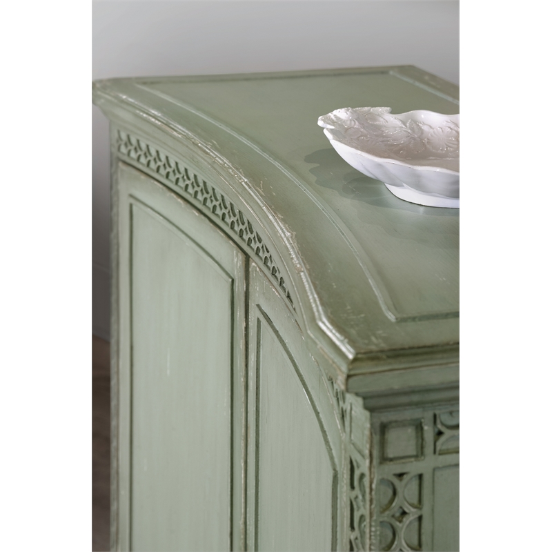 Charleston Two-Door Wood Accent Chest in Verdigris Green by Hooker Furniture
