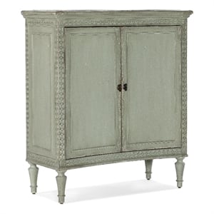 Charleston Two-Door Wood Accent Chest in Verdigris Green by Hooker Furniture