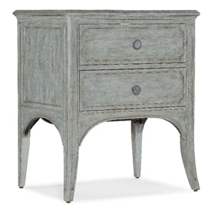 Charleston Two-Drawer Wood Accent Table in Waterscape Blue by Hooker Furniture