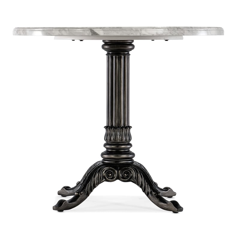 Charleston Stone-Top Bistro Table in Garden Black Finish by Hooker Furniture