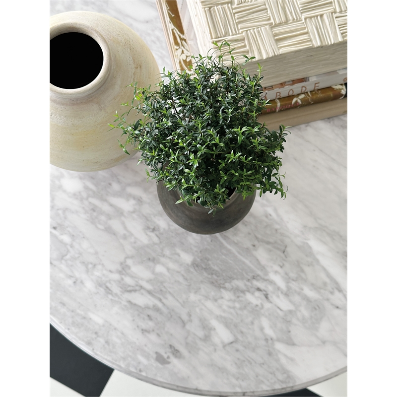 Charleston Stone-Top Bistro Table in Garden Black Finish by Hooker Furniture
